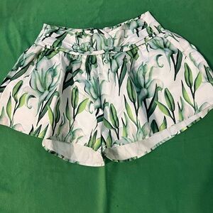 Fashion Nova Leafy Green High Waist Shorts